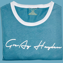Load image into Gallery viewer, GreAy Hayden “Tha One” T-Shirt (Mint Blue/Wynter White)