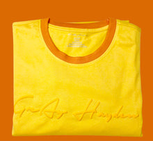 Load image into Gallery viewer, GreAy Hayden “Tha One” T-Shirt (Organic Yellow/Sun Orange)
